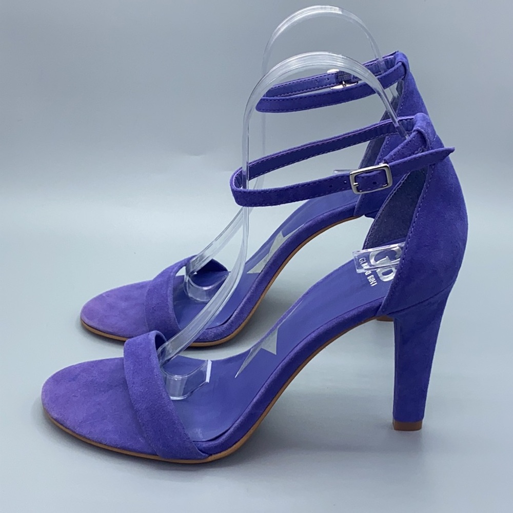 Gianni Bini Ella Quent Violet Vibes Suede Sandals - Picture 3 of 10